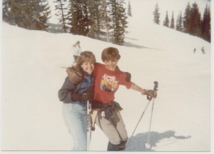 Kevin and I on spring break together in Utah in 1983.